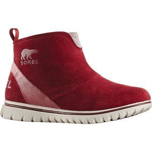 Sorel Red Suede Waterproof Ankle Boots Size 7.5